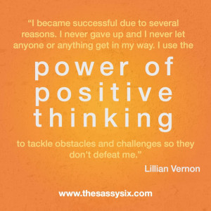 Power Of Positive Thinking.