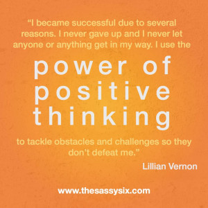 Power Of Positive Thinking.