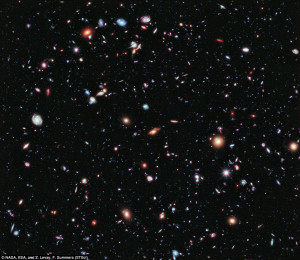 The Hubble Space Telescope's eXtreme Deep Field image shows some of ...