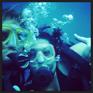 Scuba diving selfie