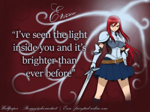 Erza Scarlet Wallpaper Quote by Stooggy
