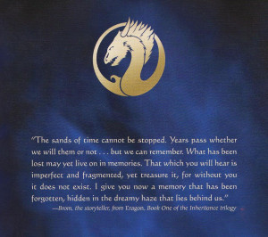 the classic brom quote from pg 31 of eragon image mythic vision the ...