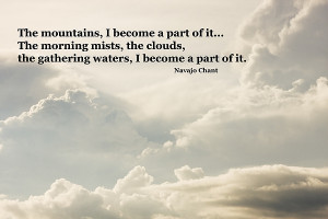 Navajo Chant Quote Clouds Building Before Storm Print by Keith Webber ...