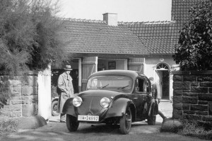 V3 Prototype bij Porsche villa - 1936 - 1937