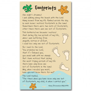 Printable Footprints Prayer