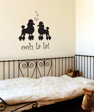 Belvedere Black Poodles 'Ooh La La' Wall Quote | Daily deals for moms ...
