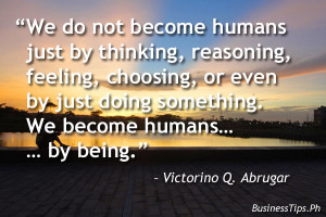 quote to being a successful human being