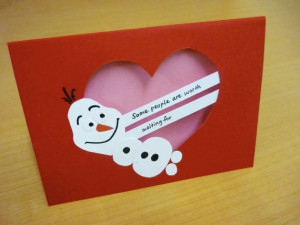 Valentine's Day Card 2 by craftygru, $4.00 Snowman Valentine'S, Frozen ...