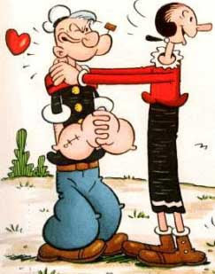 Popeye et sa fiancée Olive