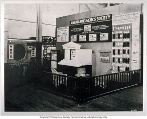 American Eugenics Society exhibit at Sesquicentennial Exposition ...