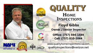 home inspection business card samples