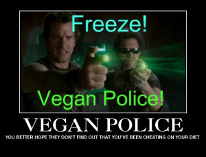 Vegan Police Poster by Natsa666