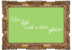 Show details for itchen Quote Live Life With A Little Spice Lime Green