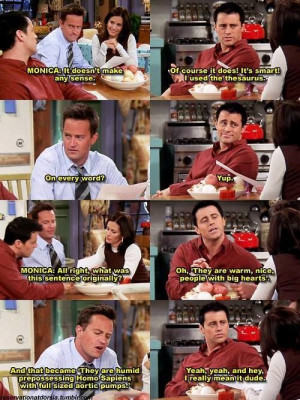 Friends - Joey uses the thesaurus.