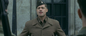 Photo of Brad Pitt, who portrays Lt. Aldo Raine from 