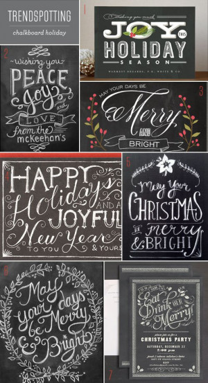 ... on “ Trendspotting : Chalkboard Holiday Cards + Invitations