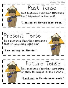 Past, Present, and Future Tense Sort - - repinned by #PediaStaff ...