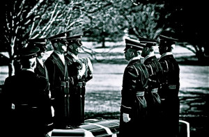 Army Honor Guard at Arlington National Cemetery Flag Folding