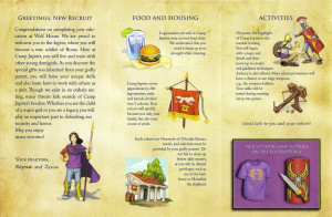 Camp Jupiter brochure talking about cohorts.