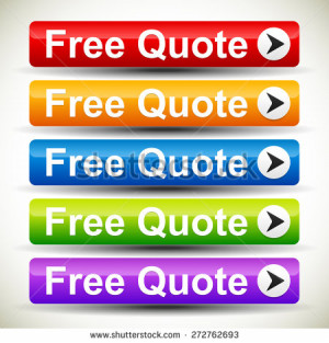 Colorful free quote call to action buttons - stock vector