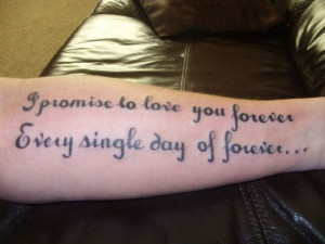 who has fallen in love at some point in life. Sentimental Quote Tattoo