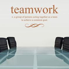 teamwork defined quote wall decals stickers graphics more quote wall ...
