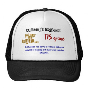 ultimate frisbee mesh hat
