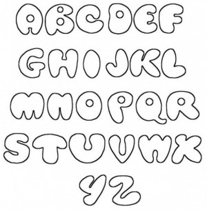 Fonts Alphabet , Printable Bubble A-Z. Graffiti alphabet letters ...