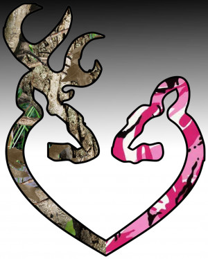 Doe Buck Heart Buckmark Browning Type Hunting Decal Image On Pinterest ...