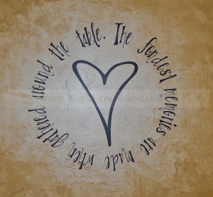 ... Wall Lettering / Fondest Memories Around the Table-Circular Wall Quote