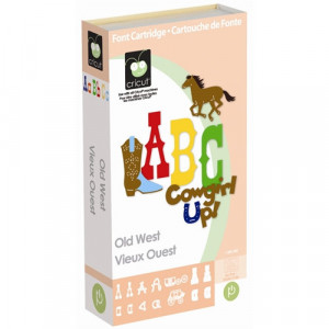 OLD WEST Die Cut Cricut Cartridge New Cowgirls Cowboys Western Fonts ...