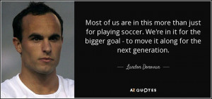 Landon Donovan Quotes