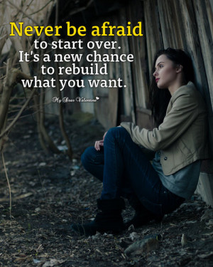 Never be afraid - Motivational Picture Quotes