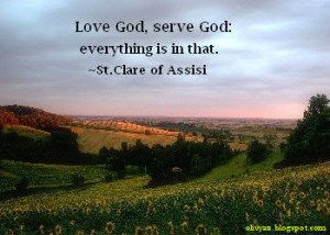 St. Clare Quote