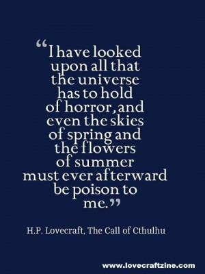 Quote from H.P. Lovecraft