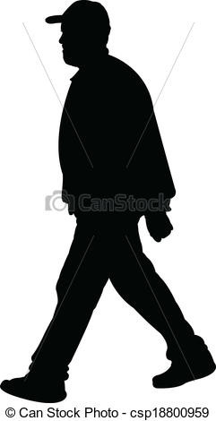 Man Walking Silhouette Clip Art