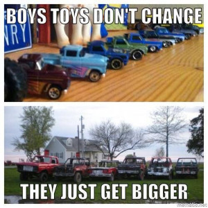 boys and their toys