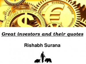 Great investors and their quotes