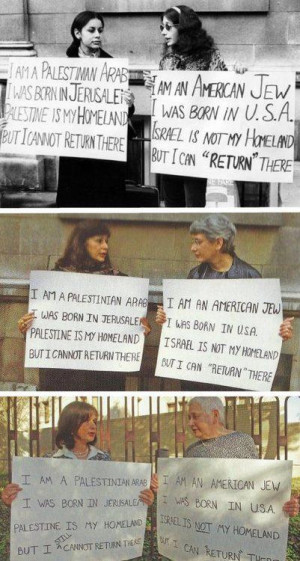 Jewish woman and a Palestinian woman protesting together in 1973 ...