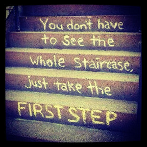 January 28, 2014 - Take the first step