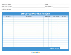 Free Printable Time Sheets project daily payroll weekly