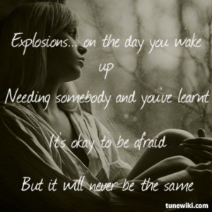 charming life pattern: Explosions by Ellie Goulding - song lyrics