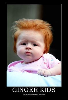 Ginger kids. When will they find a cure? - Funny and cute ginger baby.