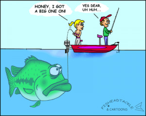 Wife catches big Bass