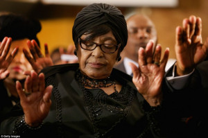 Mandela's ex-wife Winnie attends memorial service for former president ...
