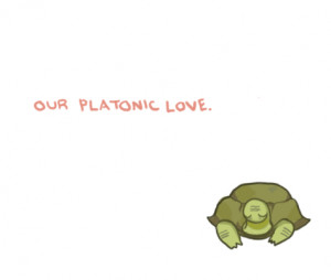 platonic love giraffe and turtle