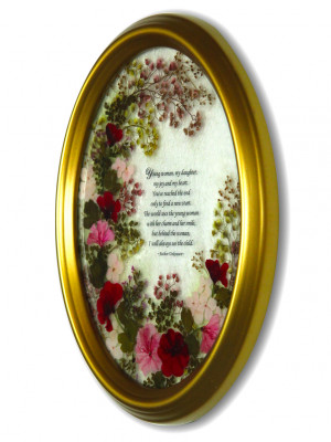 Pressed Flowers Frame Inspirational Quotes for that Special Daughter ...