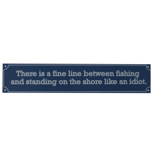 ... FINE LINE Funny Metal Tin Novelty Rec Room Sign Humorous Comedic Quote
