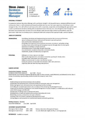 Business Operations Manager Resume Example image pic hd wallpaper
