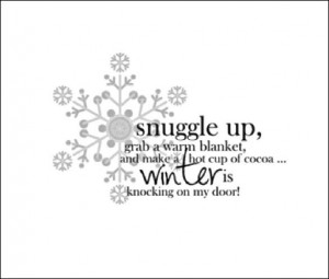 Winter is knocking at my door